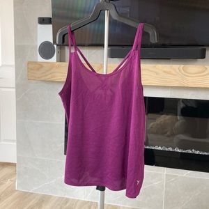 Old navy workout tank large purple